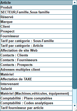 Importer des données dans Codial