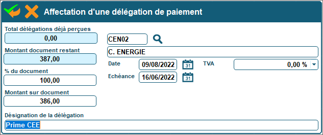 Comment gérer la délégation de paiement dans Codial Bâtiment ?