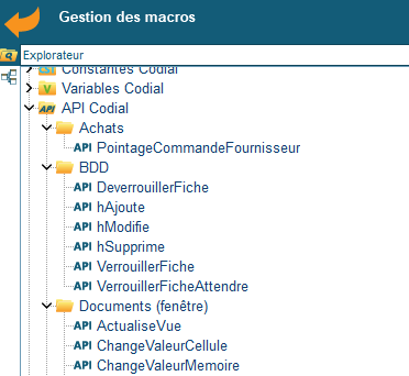 Les macros dans Codial