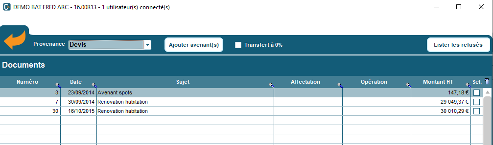 La gestion d&rsquo; avenant de travaux dans Codial Bâtiment