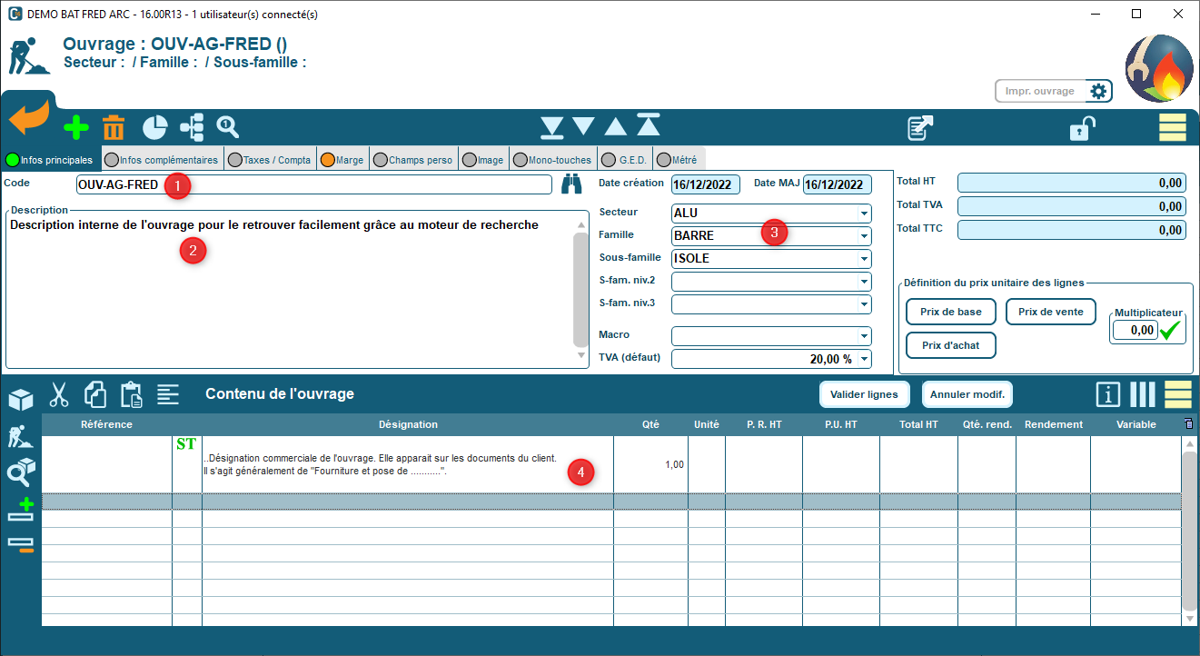 Comment créer un ouvrage dans Codial ?