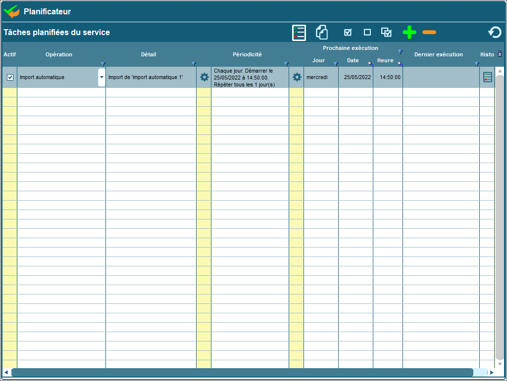 Automatisation de tâche avec le planificateur Codial