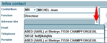 Adresse secondaire dans Codial pour les clients et les fournisseurs