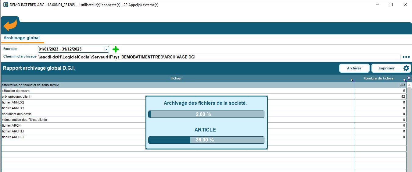 Codial : les opérations de fin et début d’année